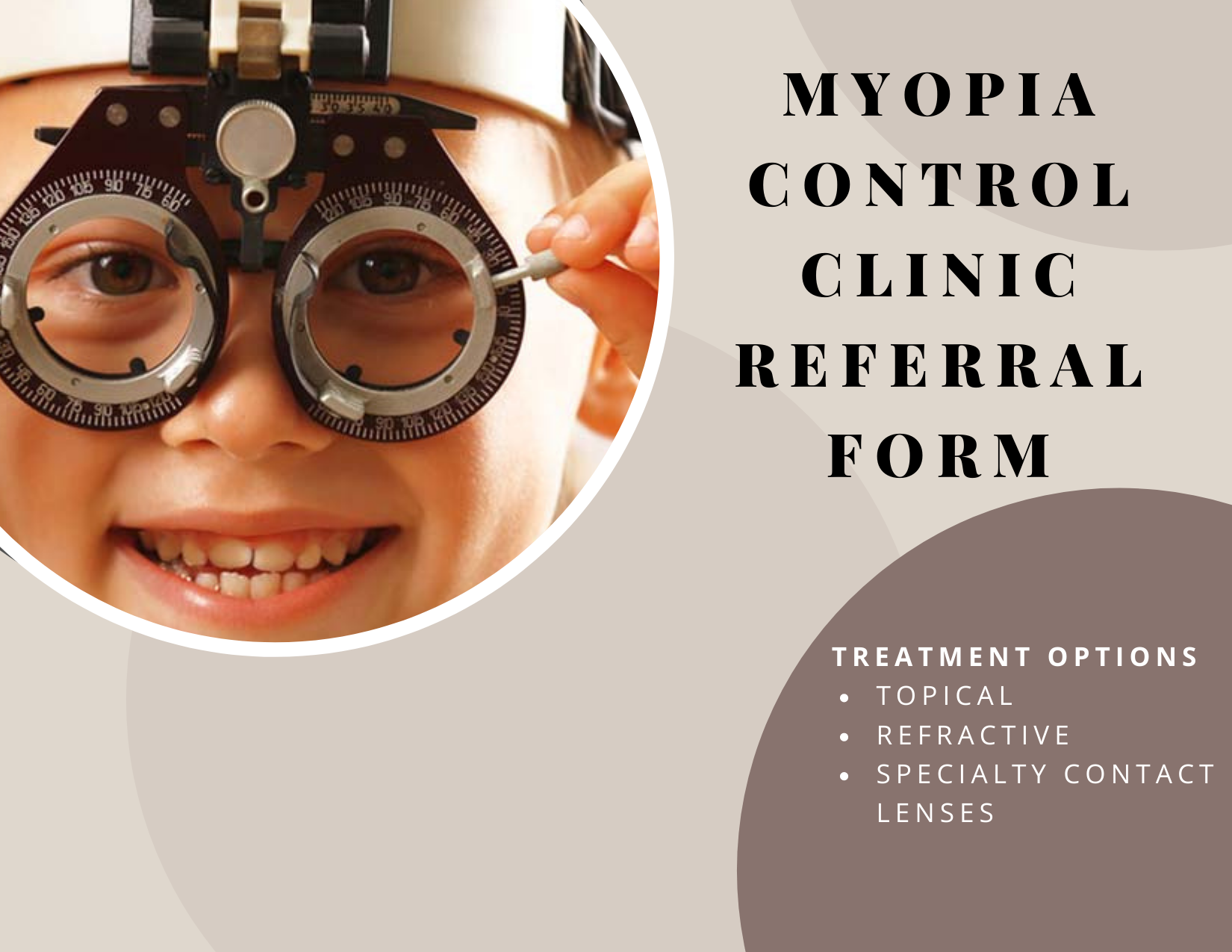 Myopia Control Clinic Referral Form